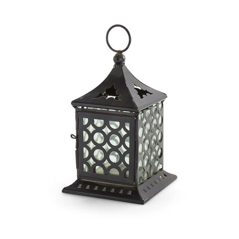 Small Black Lantern Candle Holder