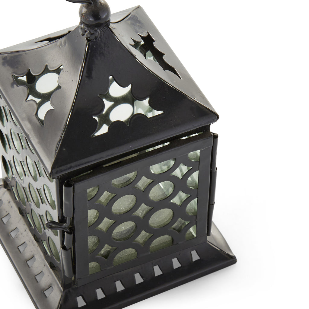 Small Black Lantern Candle Holder