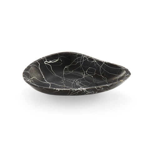 Black Ashtray with White Paint Splattered