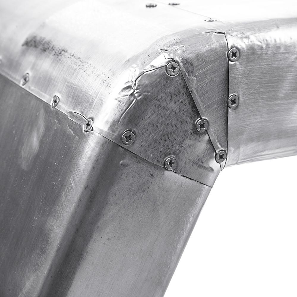 Aviator Hammered Aluminum Desk