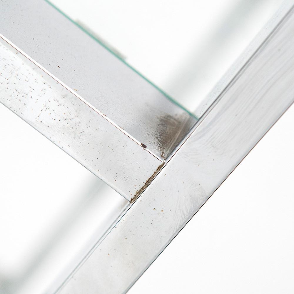 Markham Glass and Chrome Bookcase