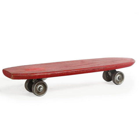 Red Mini Wood Skateboard