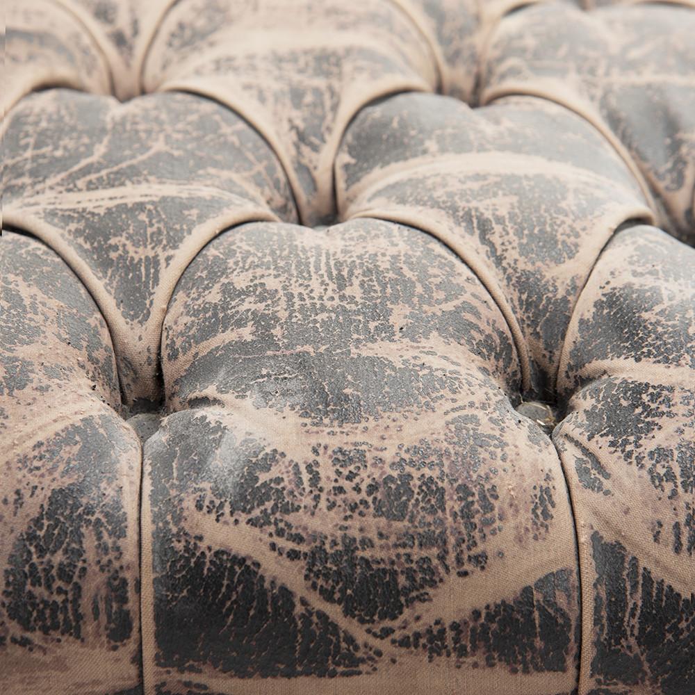 Victorian Distressed Brown Leather Chaise