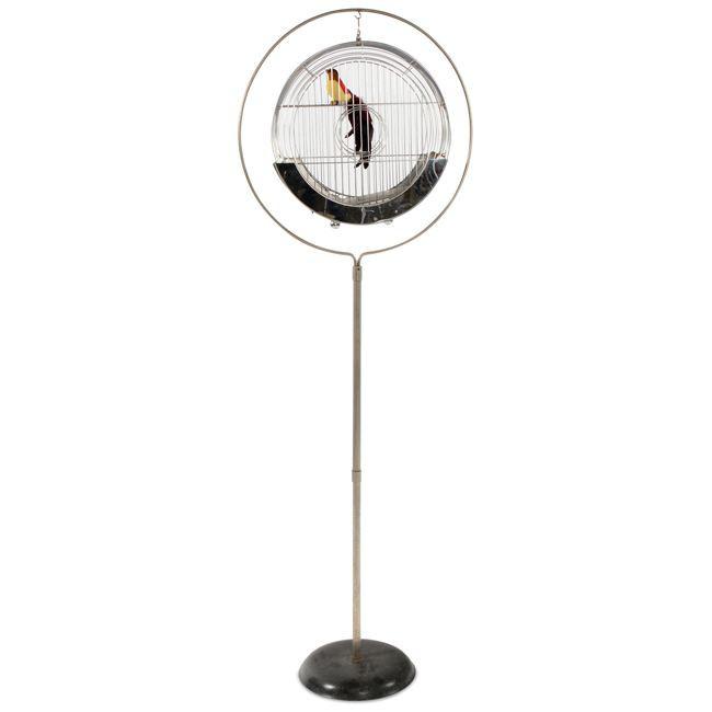 Round Stand Birdcage - Black