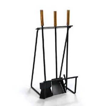 Brass Handle Fireplace Tools Set