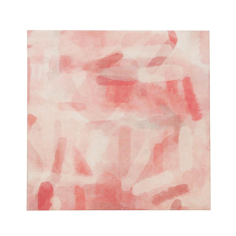0872 (A+D) Red Abstract Canvas (20" x 20")