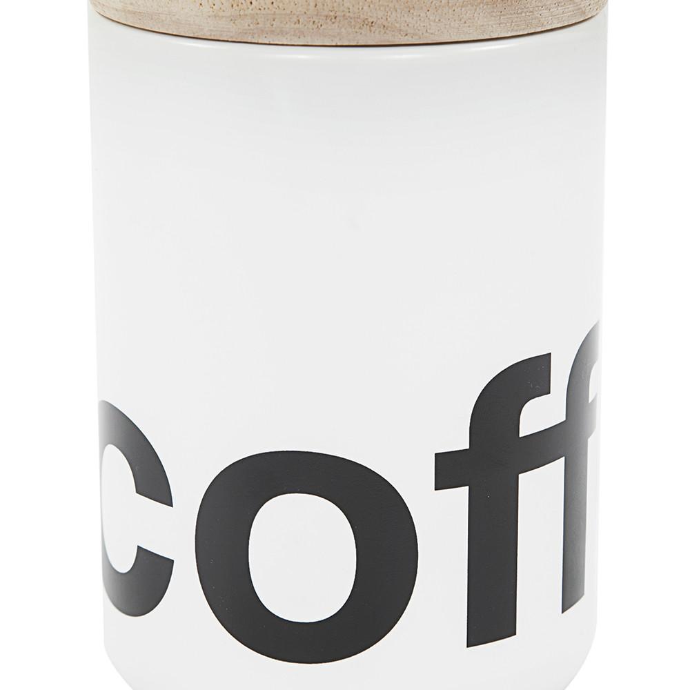 White Black Ceramic Letter Tea Container (A+D)