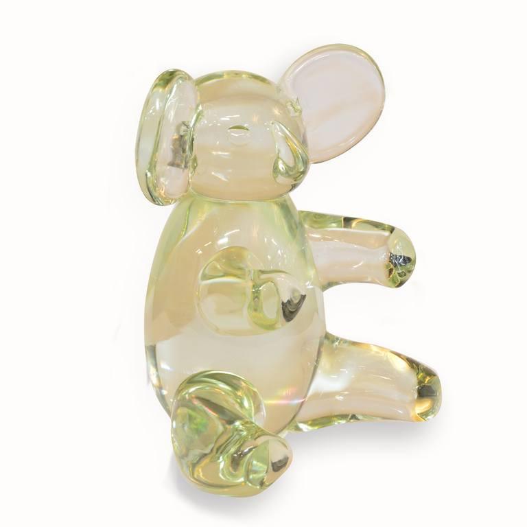 Clear Glass Elephant