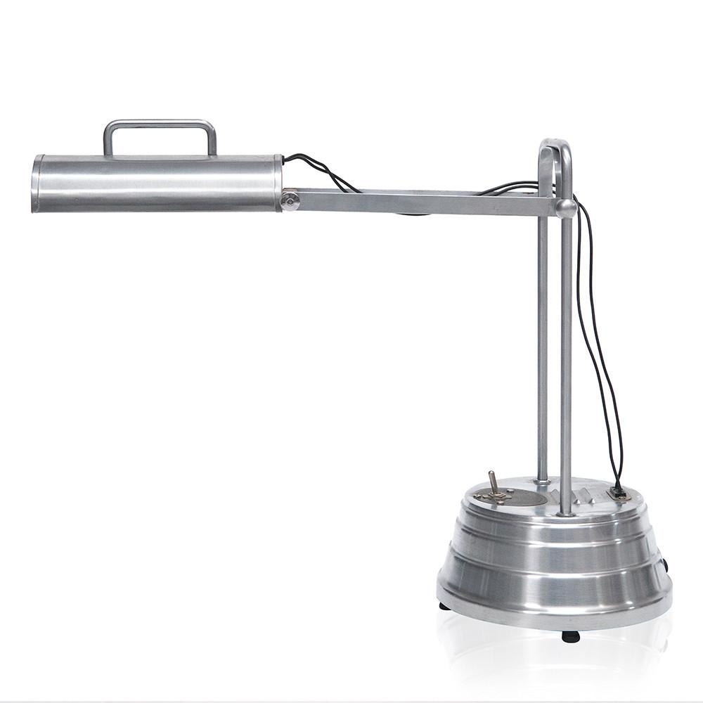 Aluminum Work Desk Lamp with Handle and Tiered Base