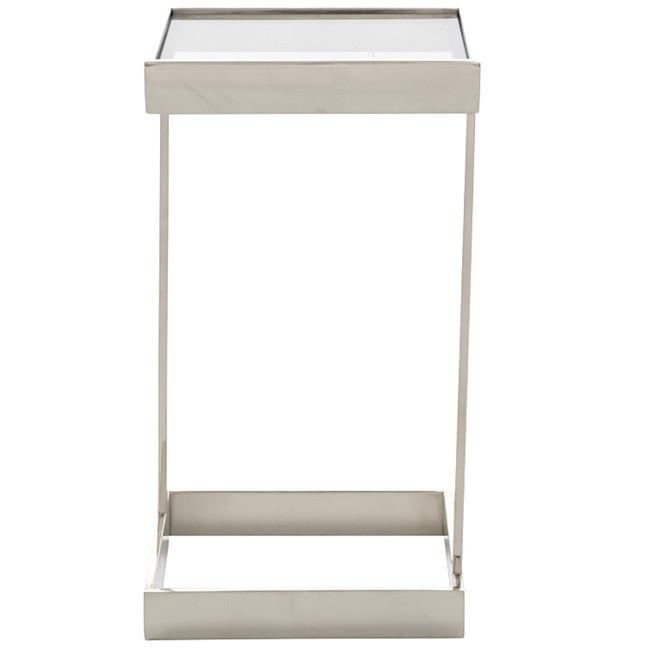 Small Chrome Square Side Table
