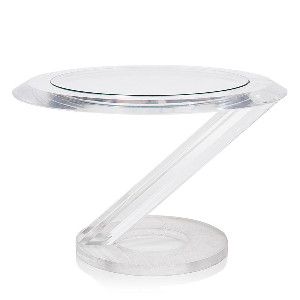 Lucite Slant Table