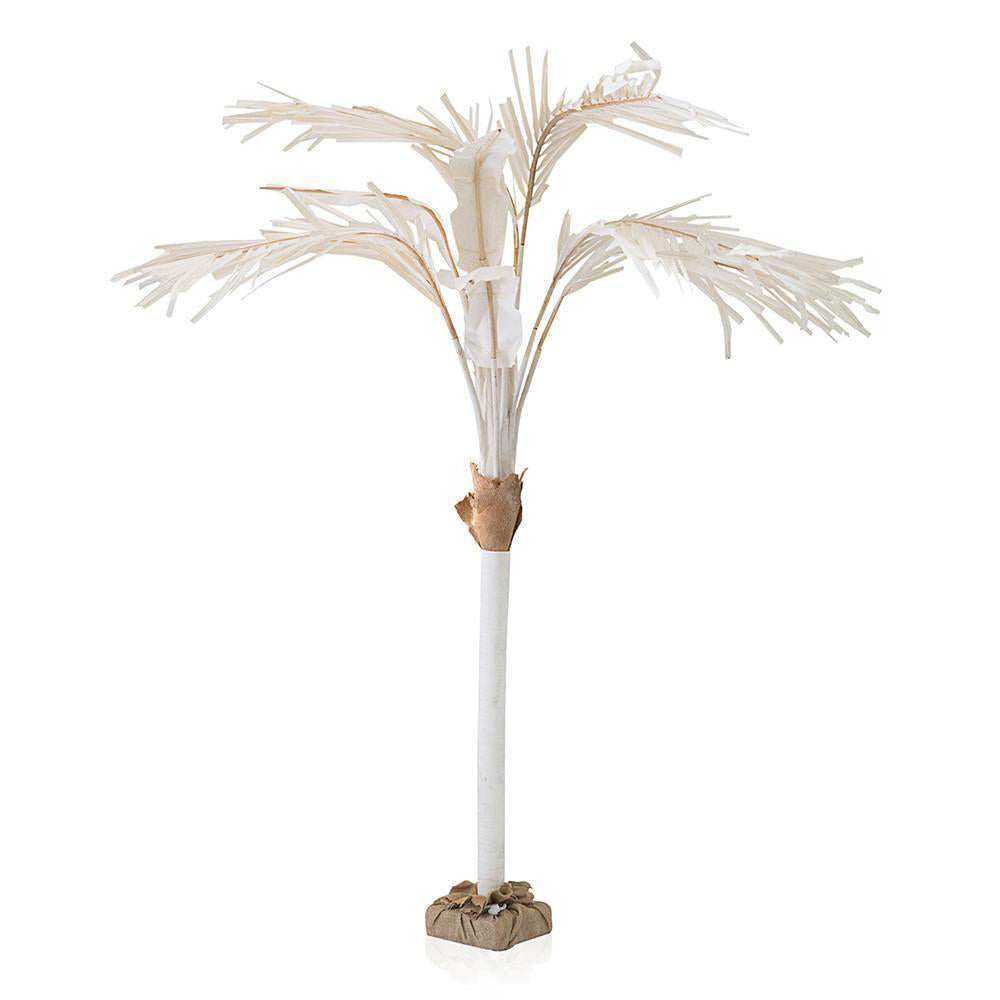 Huge Cream Fabric Palm Tree
