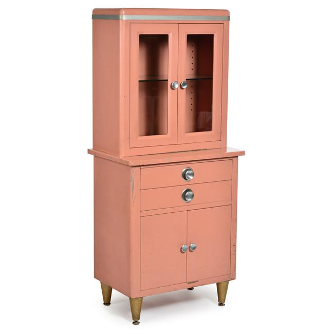 Salmon Metal Cabinet