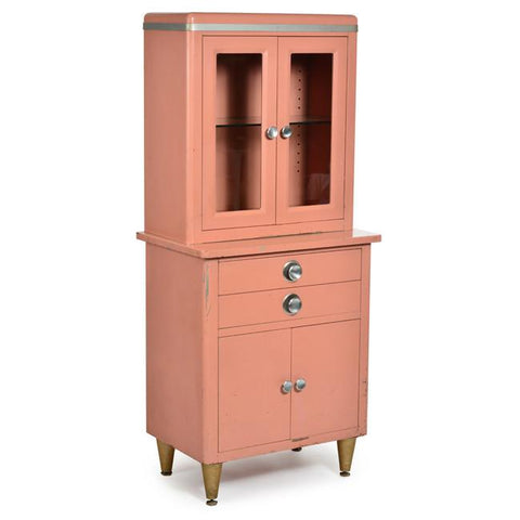 Salmon Metal Cabinet