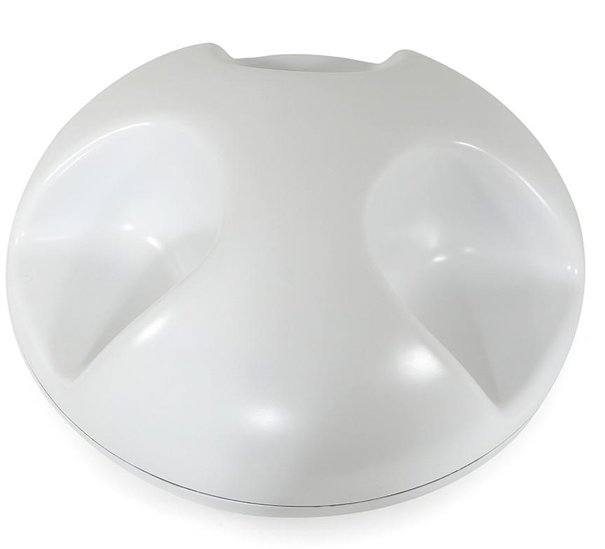 White Huge Round Bench Seating