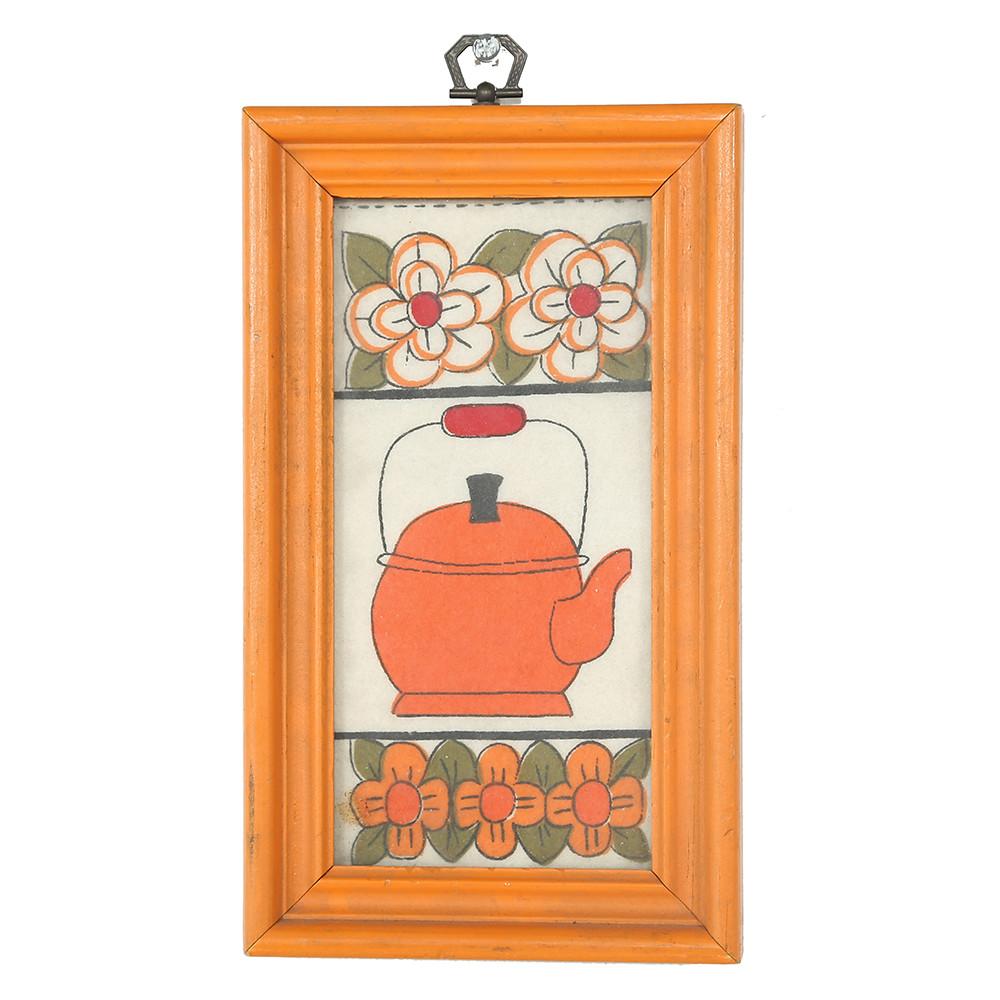 Orange Tea Kettle Kitchen Art (A+D)