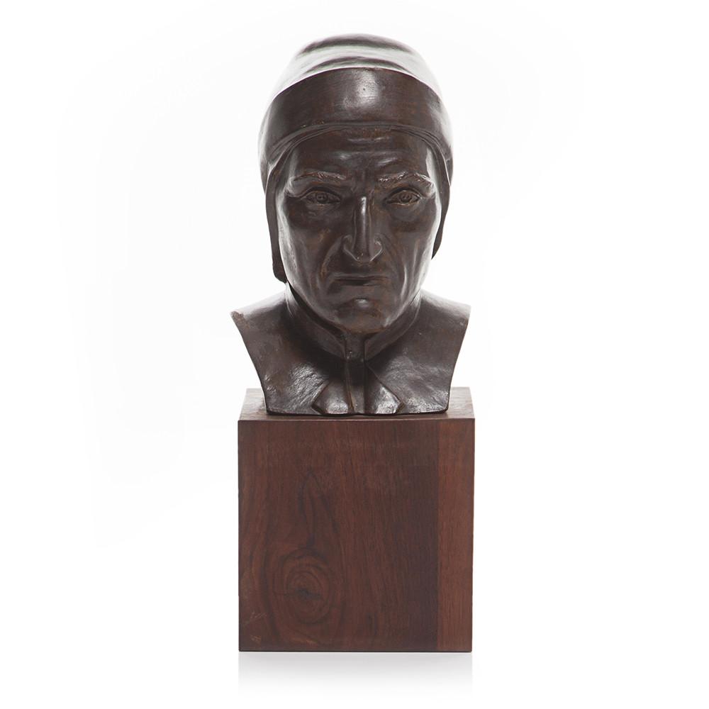 Brown Bust of Dante