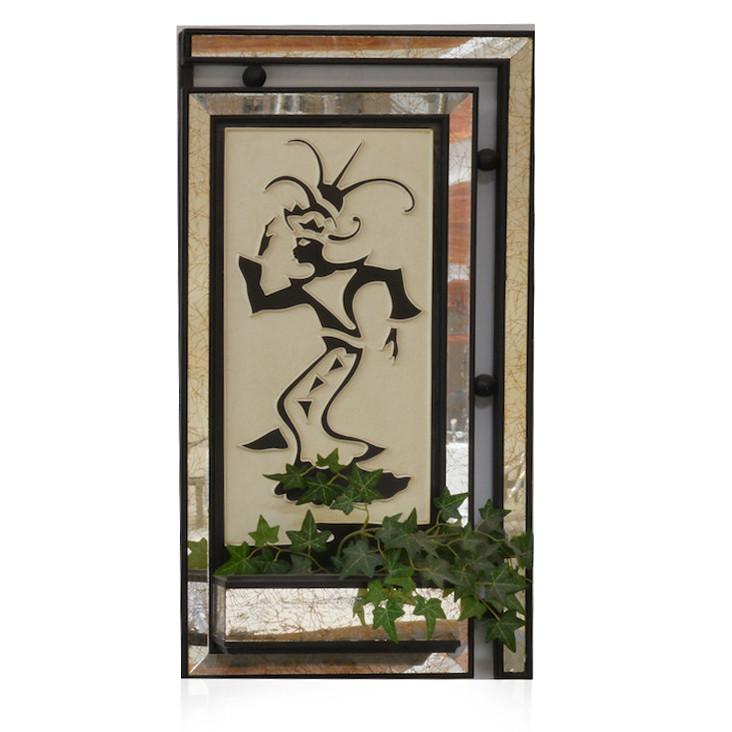 Black & White Dancing Man Wall Mirror