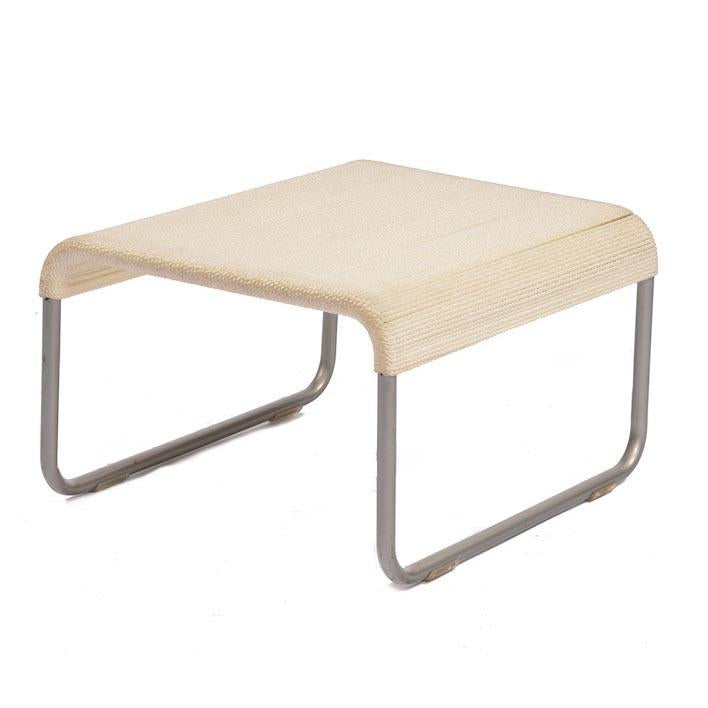 Case Study #22 Ottoman with Silver Frame