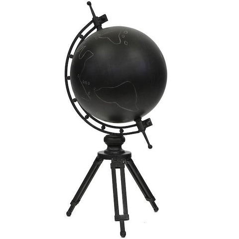 Black Globe on Black Tripod