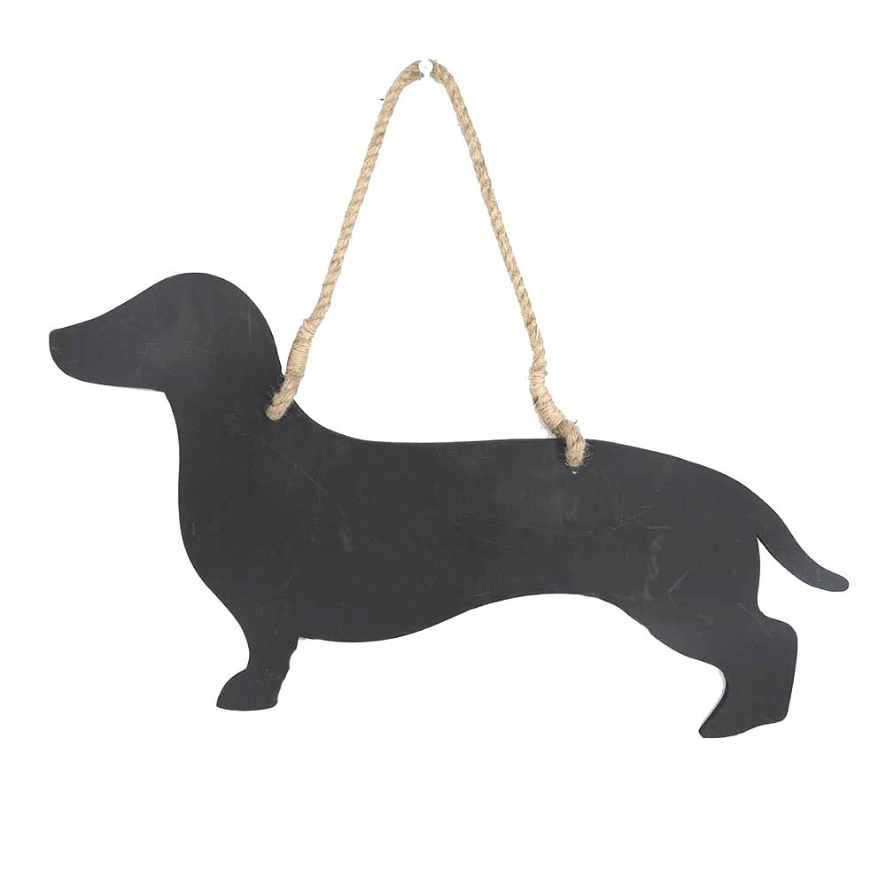 Black Chalkboard Dachshund (A+D)