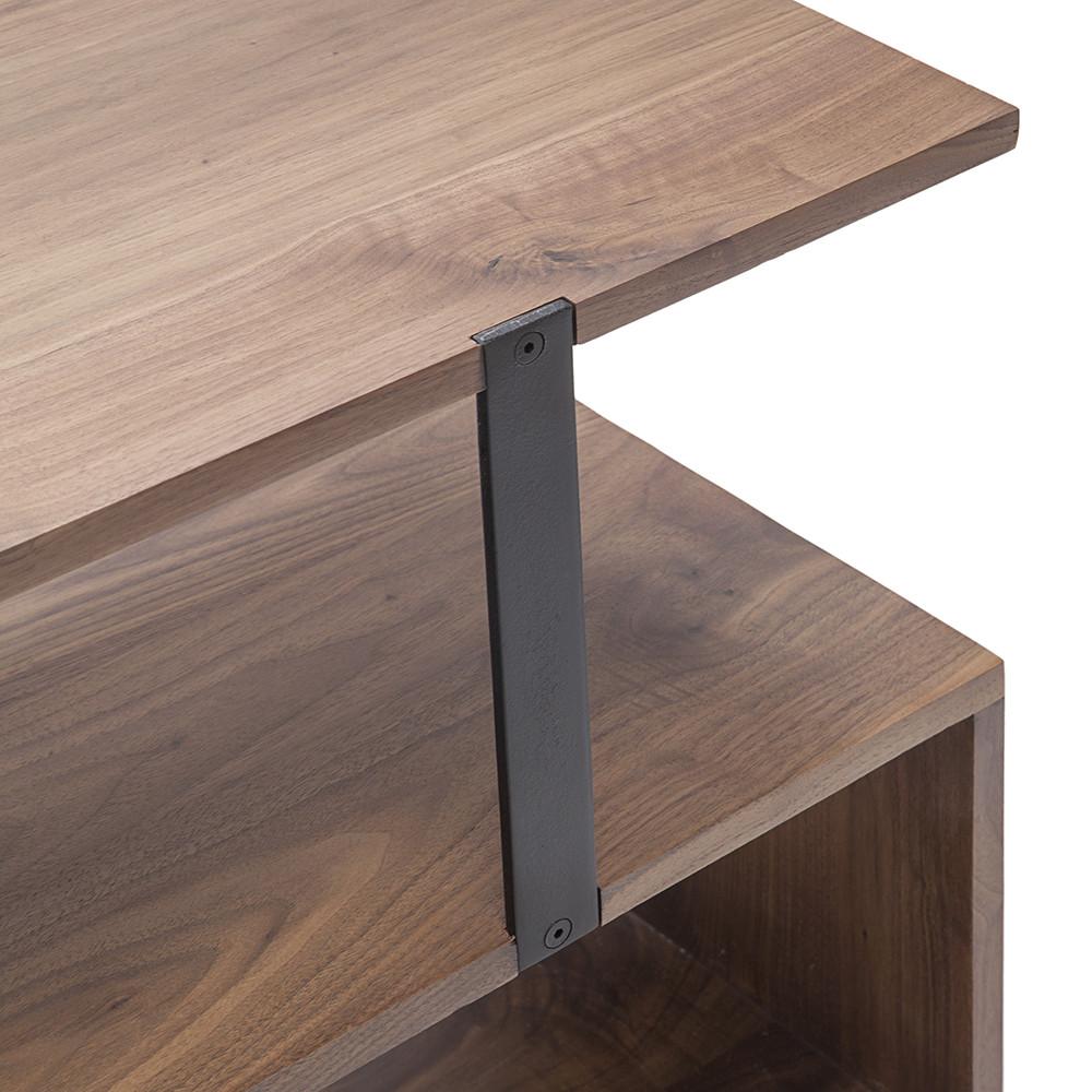 Modern Wood Zigzag Media Console