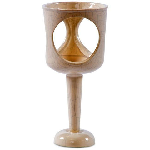 Beige Three Holed Cup