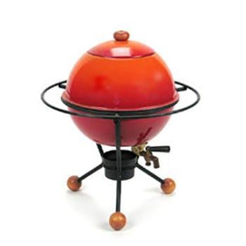 Orange-Red Fondue Pot - Small