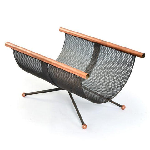 Black & Bronze Firewood Holder