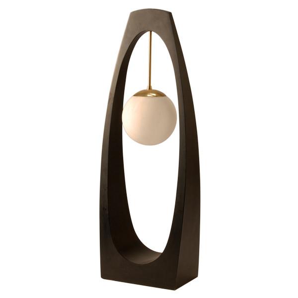 Black & White Modeline Oval Modern Floor Light