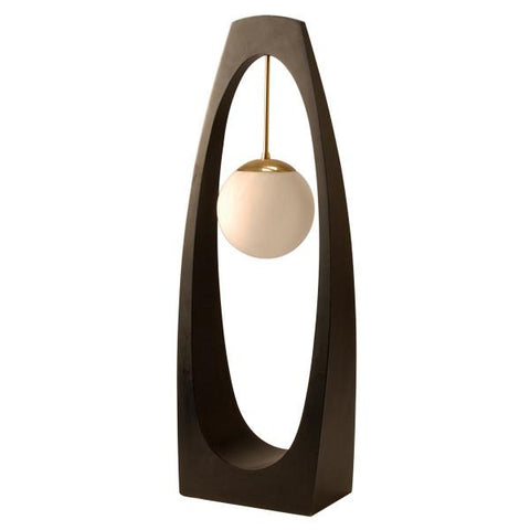 Black & White Modeline Oval Modern Floor Light