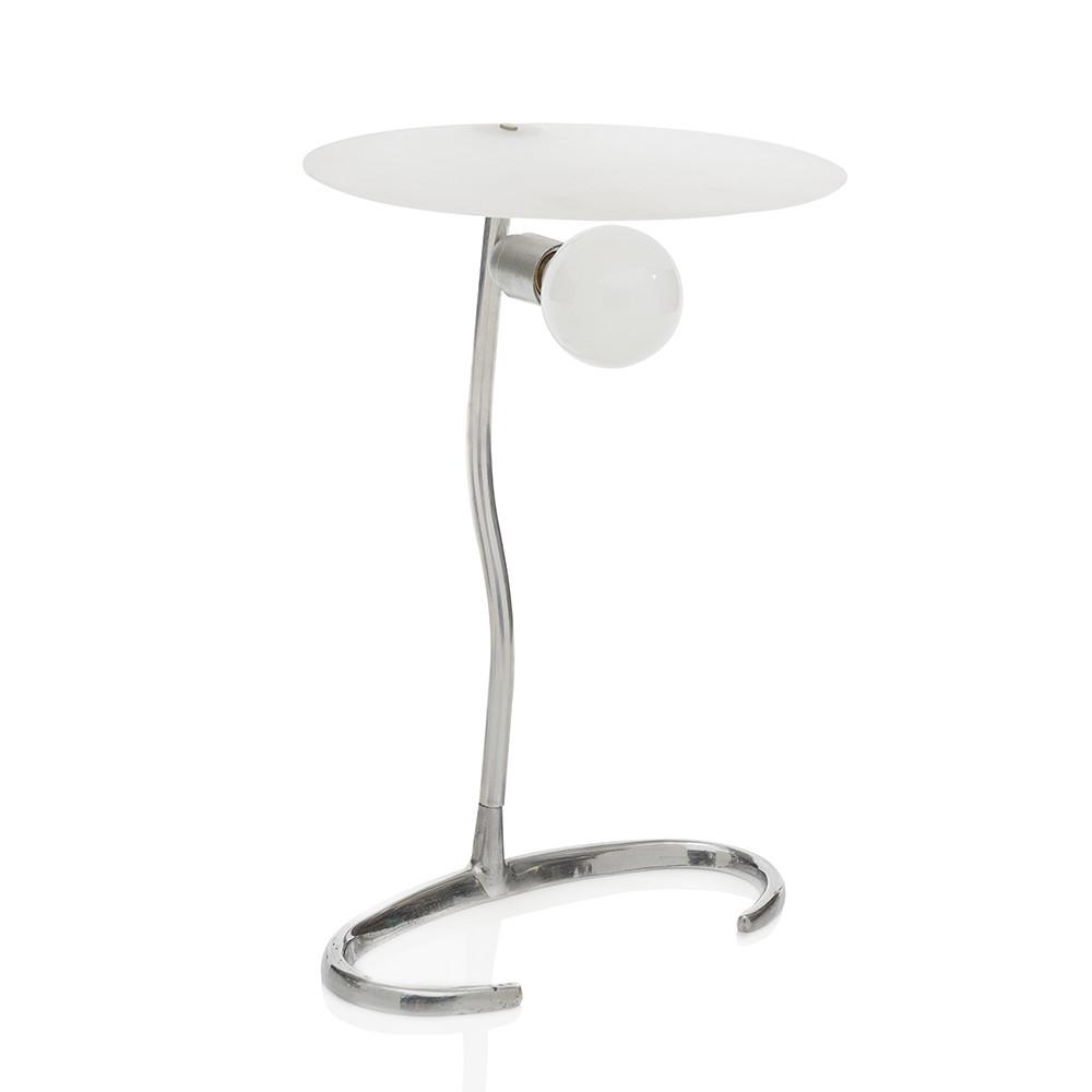 White Disc and Chrome Light