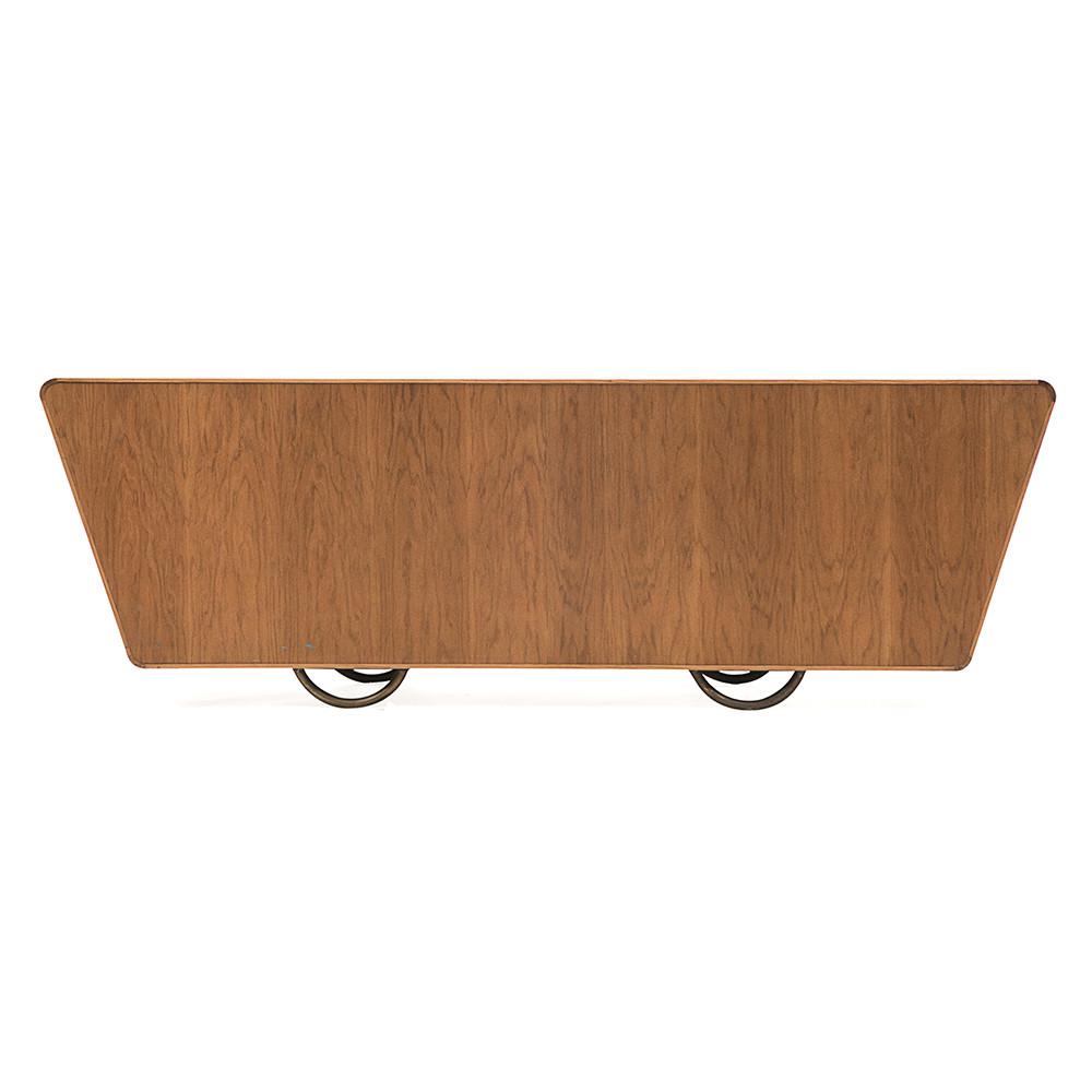 White Front Wood Framed Credenza