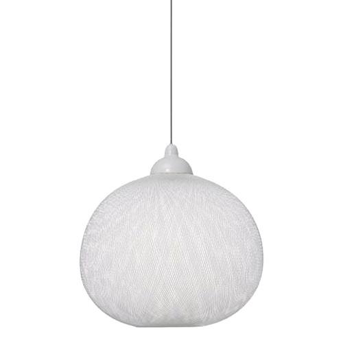 White Spun Webbing Globe Pendant Lamp