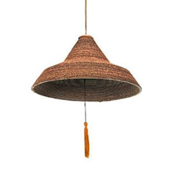 Wicker Saucer Hanging Pendant