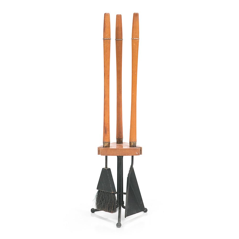 Wood Handle Fireplace Tools