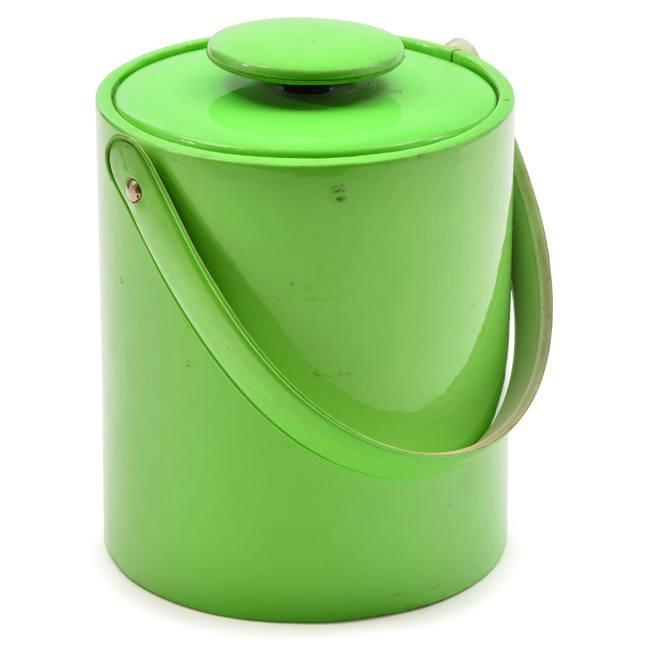 Bright Green Ice Bucket w Lid