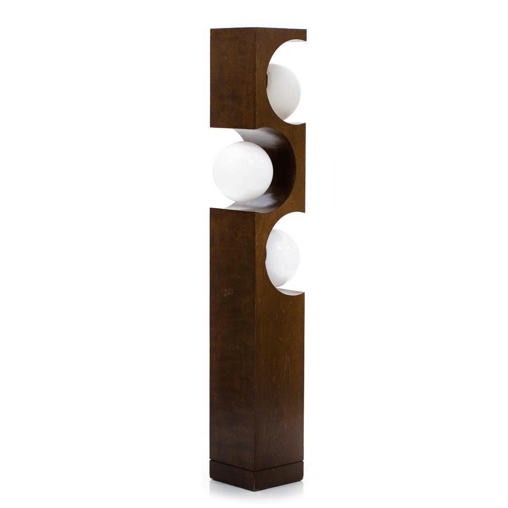 Modeline - Wood 3 Globe Cut Out Lamp