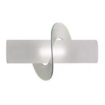 Glass + Silver Spiral Wall Sconce