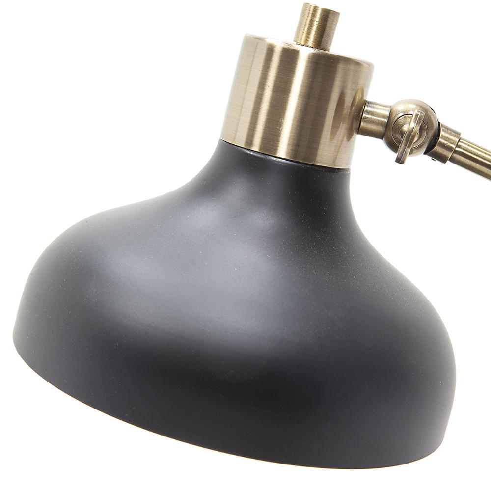 Black & Gold Contemporary Desk Lamp Large