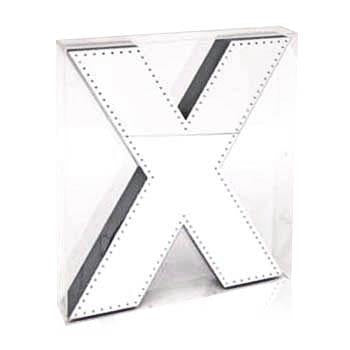 Huge Mirror X Light Up Wall Sculpture