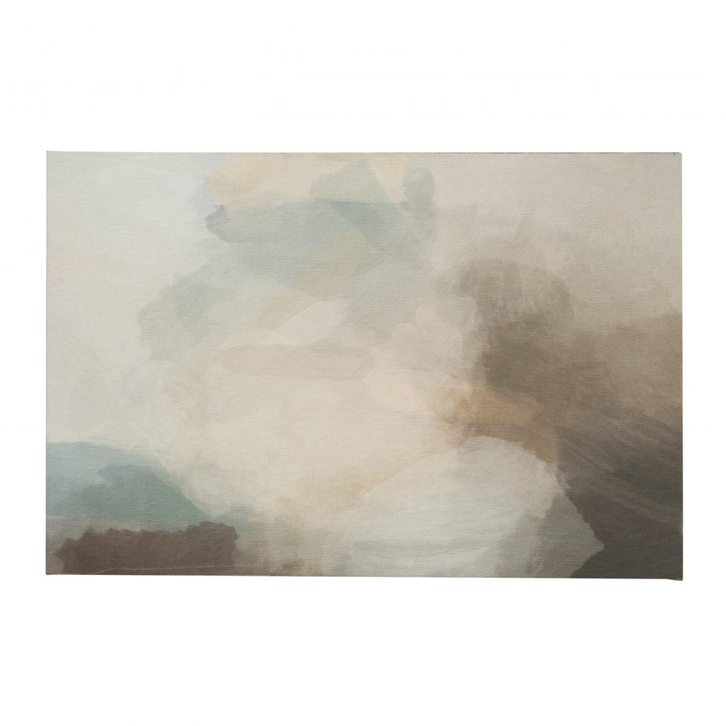 0873 (A+D) Blue Green Brown Abstract (36" x 24")