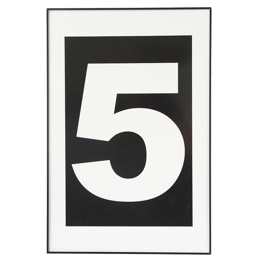 0866 (A+D) Numero 5 (12" x 18")