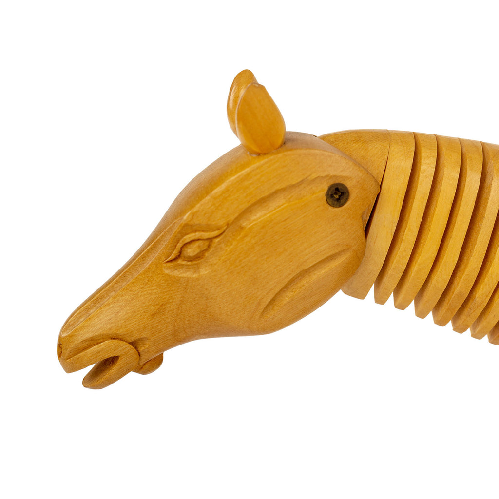 Natural Wood Articulated Horse Mannequin