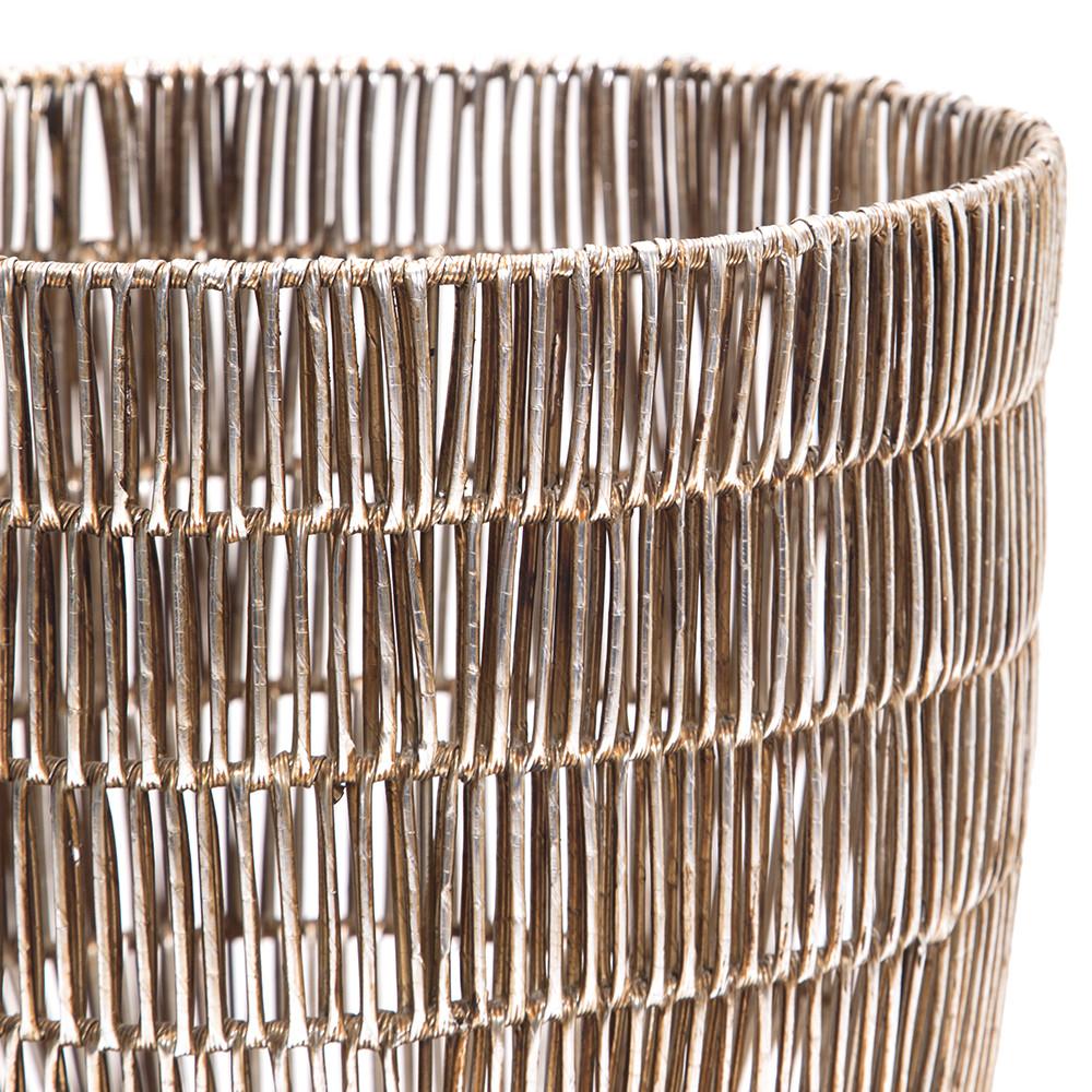 Gold Woven Basket (A+D)