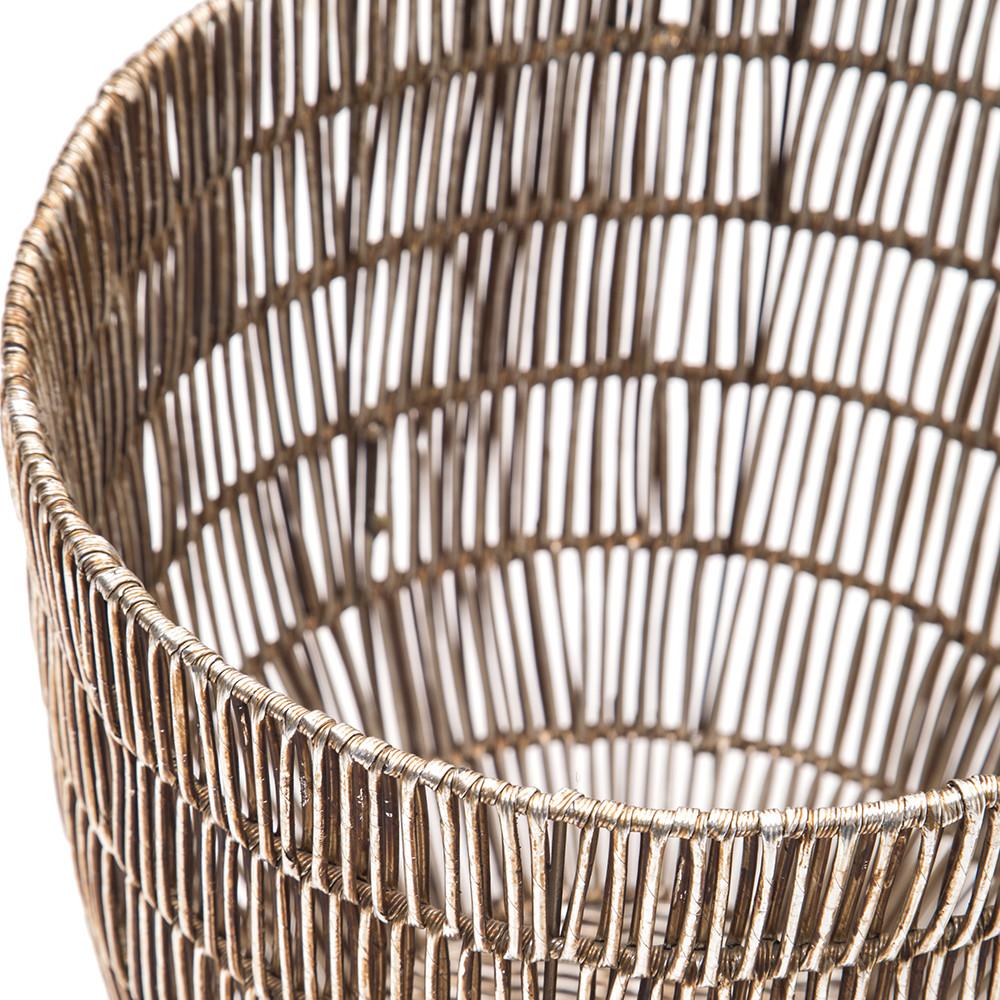 Gold Woven Basket (A+D)