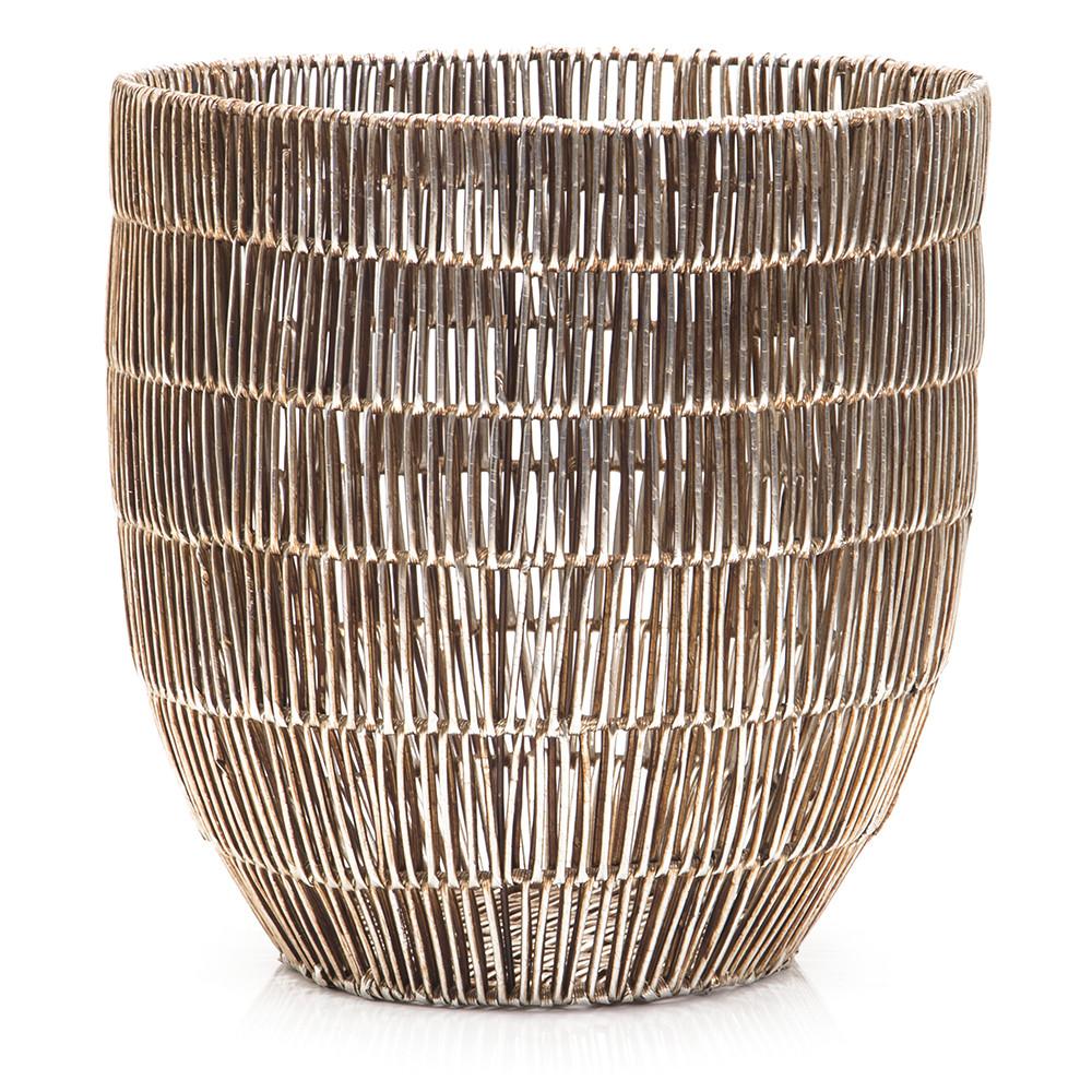 Gold Woven Basket (A+D)