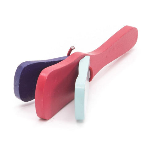 Multi Painted Wood Toy Instrument Clapper (A+D)