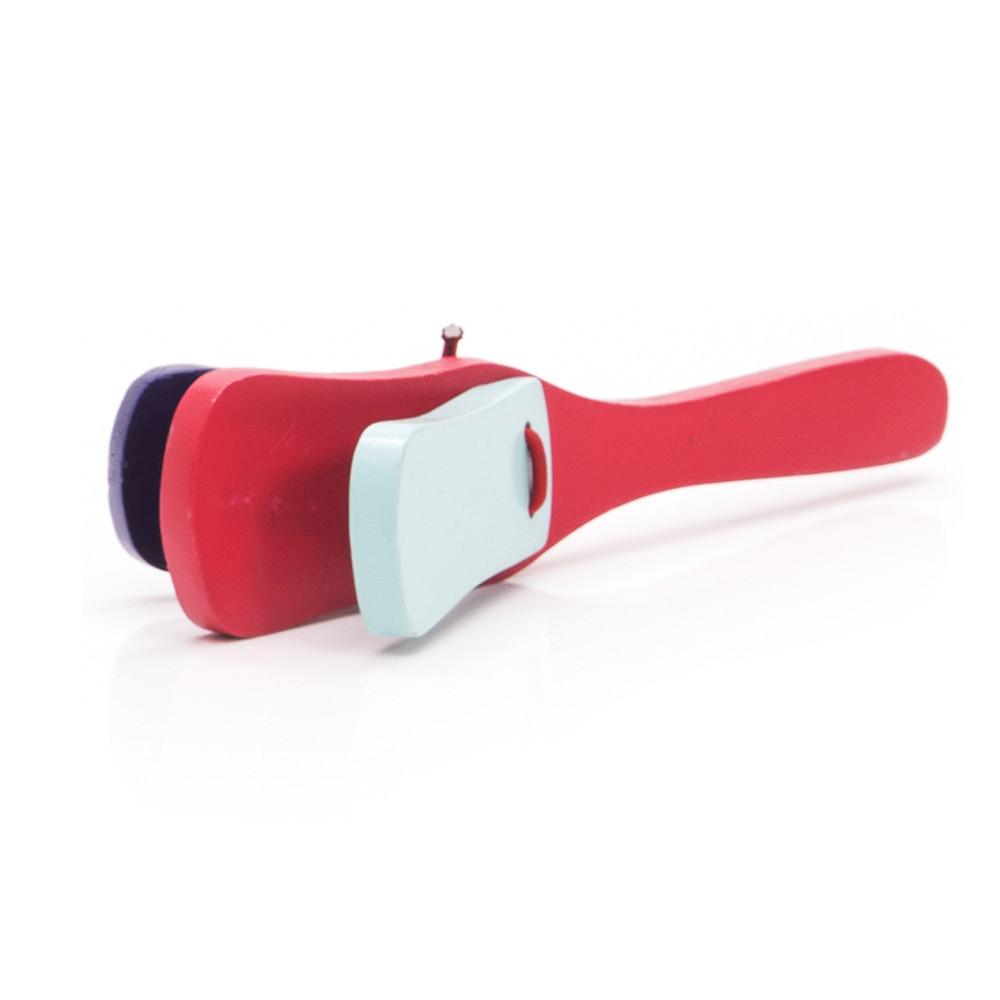 Multi Painted Wood Toy Instrument Clapper (A+D)