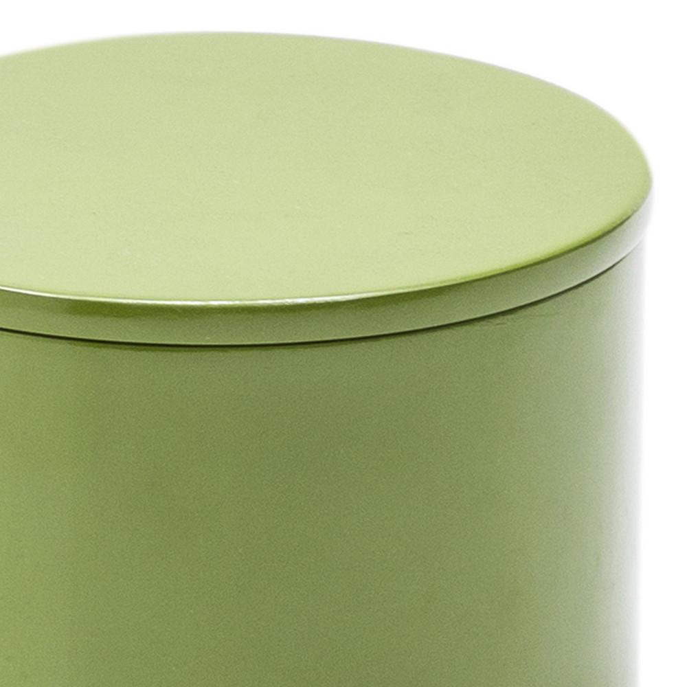Green Lacquered Round Box (A+D)
